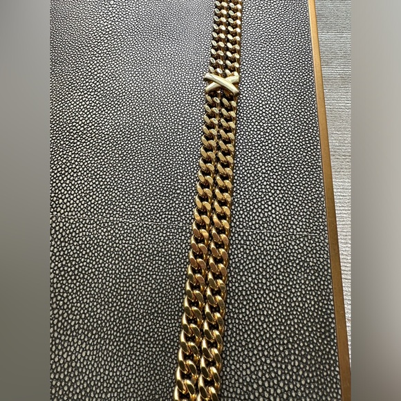 Paloma Picasso Gold Chain Belt Signature X’s Size Large